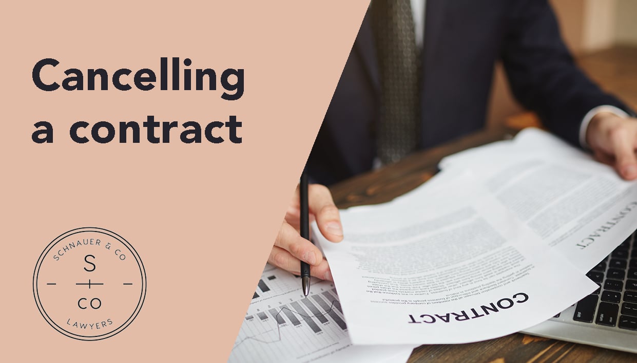 Cancelling a contract